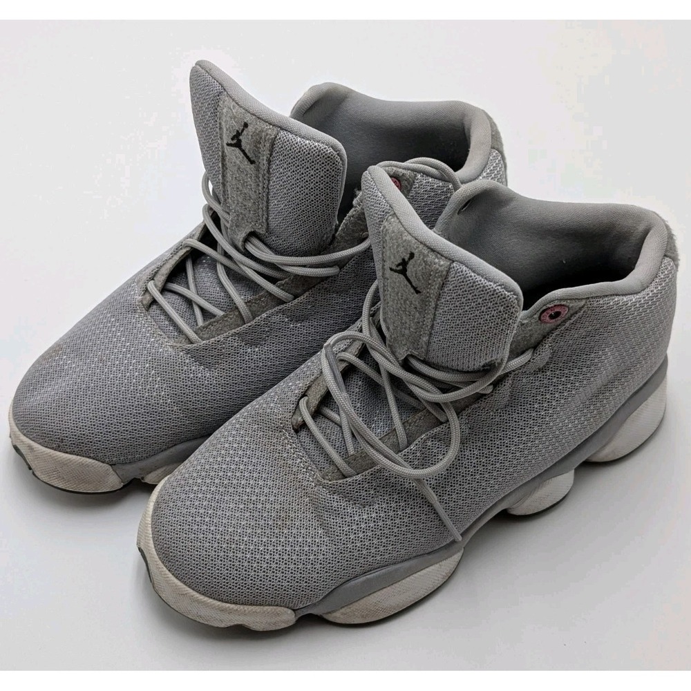 Nike Air Jordan Horizon Low GG Wolf Grey Youth 6.5Y Basketball Sneakers